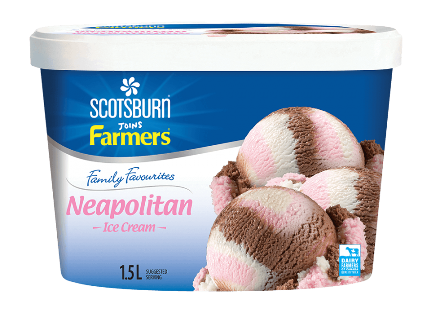  Neapolitan Scotsburn joins Farmers Ice Cream