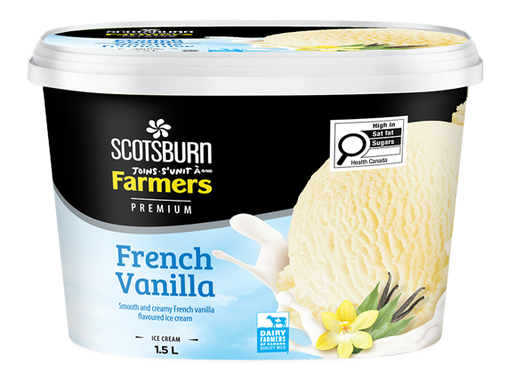 French Vanilla Scotsburn joins Farmers Ice Cream