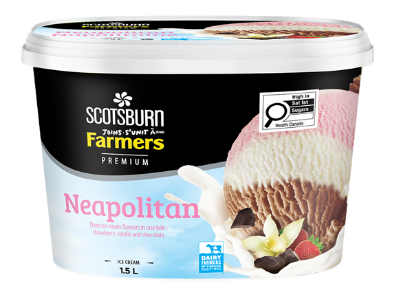 Neapolitan Scotsburn joins Farmers Ice Cream