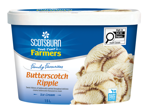 Butterscotch Scotsburn joins Farmers Ice Cream