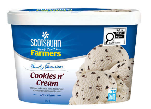 Cookies N Cream Scotsburn joins Farmers Ice Cream
